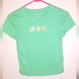 American Eagle Baby Graphic Tee Cropped $10 Women's size Medium
